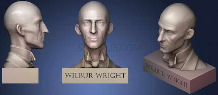 3D model Wilbur Wright Bust (STL)